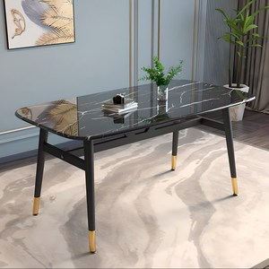 태영스토어 홈 인테리어 4인 식탁 테이블 1200, 4인용, 마블블랙