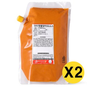 아이엠소스 불닭마요소스, 2kg, 2개