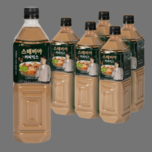 맥널티 제로슈가 스테비아 커피믹스, 1L, 6개