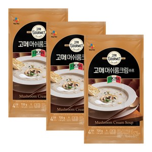 씨제이 고메 머쉬룸 크림 수프, 180g, 12개