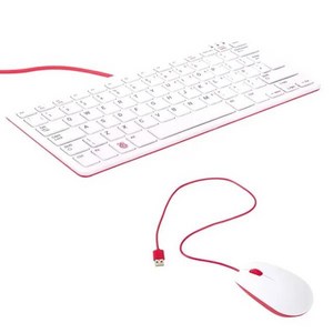 라즈베리 파이 공식 키보드 DE/US 레이아웃 및 마우스 지원 RPI 4 모델 B RPI 3 3B 3B +, 05 Mouse  US Keyboad