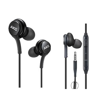 삼성 AKG 이어폰 정품 갤럭시 S8 S9 S10 노트8 노트9 귀안아픈 커널형 유선이어폰 분실방지 파우치증정, 티탄그레이, AKG 3.5단자