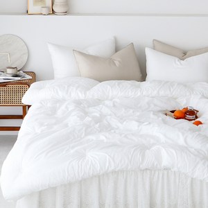 베이직톤 슈가밤 고밀도 모달코튼 신혼 사계절 차렵이불 풀세트 이불+패드+베개커버