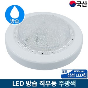 레톤 LED 방습형 욕실 원형 직부등 15W, 주광색, 1개