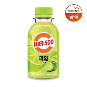 광동 비타500 pet 170ml 라임 12입/비타민c/음료수, 12개