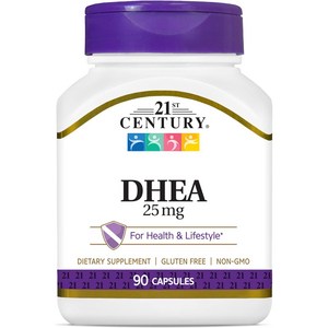 21st Century DHEA-25 mg Capsules 90 ea, 1개, 90정