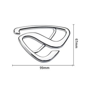 엠블럼 3D 금속 자동차 스티커 MS MAZDASPEED 로고 엠블럼 데칼 마즈다 2 3 5 6 CX5 CX7 323 Axela Atenza 차체 후면 트렁크 링, 05 big silvery