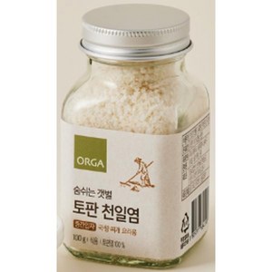 ORGA 숨쉬는 갯벌 토판 천일염 (중간입자) 100g, 1개