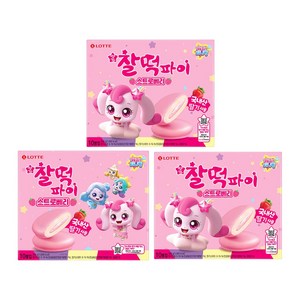 캐치티니핑X찰떡파이 스트로베리, 250g, 3개