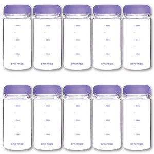 위드 마이보틀 트라이탄 눈금 물병 10p, 퍼플(10개입), 350ml, 10개