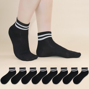 비바슈슈 남성용 쫀쫀한 링글 단목 양말 8켤례 (250~270mm)