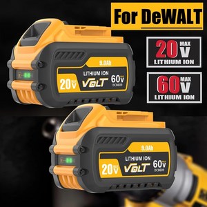 DCB609-2 DCB547-XJ 20V/60V 배터리용 DCB200 리튬 MAX DCB182 DCB205 Dewalt DCB609 Dewalt 이온, 1)1 battey, 1개