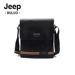 JEEP BULUO 남성 가죽 크로스백 남자 지프 미니 숄더 메신저 어깨 가방