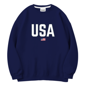 더팀 USA 남여공용 오버핏 특양면 맨투맨