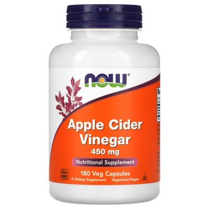 나우푸드 애플 사과 사이다 비니거 Apple Cide Vinega 450mg 120캡슐, 120정, 1개