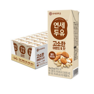 연세두유 고소한 아몬드 & 잣, 190ml, 24개