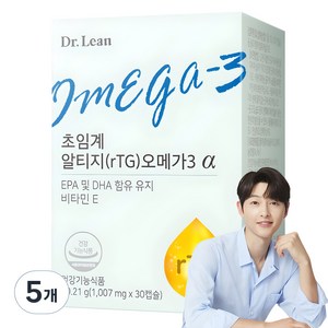 닥터린 초임계 알티지 오메가3 알파 30.21g, 30정, 5개