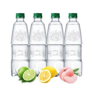 [코카콜라] 씨그램 라벨프리 450PET 20입(레몬 라임 플레인 피치), 450ml, 20개