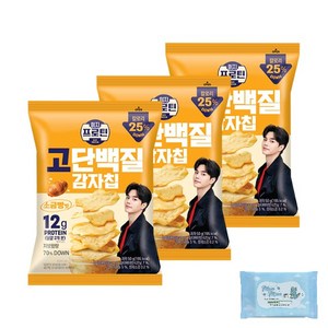 롯데 이지프로틴 고단백질 감자칩 소금빵맛 (+물티슈10매증정), 50g, 3개