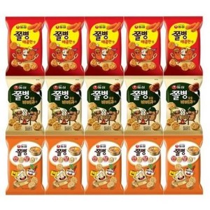 "쫄병스낵세트_매콤한맛5개+바베큐맛5개+안성탕면맛5개, 82g, 1세트