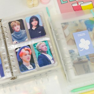 비팬시 A5 데코 바인더 [포카 포토카드 포토북 사진 앨범 스티커 포켓식 네컷 3x5 폴라로이드], 상세페이지 참조, 4포켓