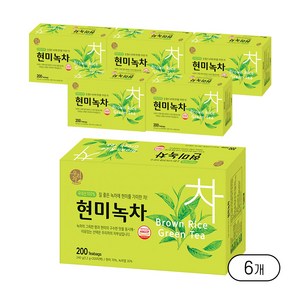 송원 현미녹차 (대용량), 6개, 1.2g, 200개입