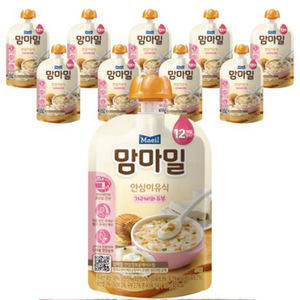 맘마밀 안심이유식 12개월, 가리비와 두부, 100g, 20개