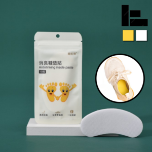 리빙쿡 신발 냄새제거 레몬향 패치 스티커 1+1 (20매), 화이트, 1개, 25g