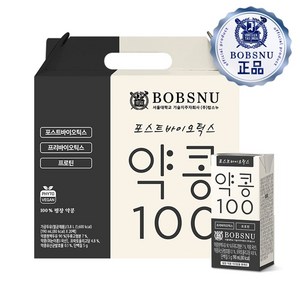 서울대 밥스누 이기원교수 연구개발 포스트바이오틱스 약콩100 콩물두유 한끼대용, 190ml, 20개