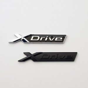 BMW 엠블럼 스티커 Xdive Edive x드라이브 레터링 신형 악세사리 용품, Xdive 유광실버(1개)