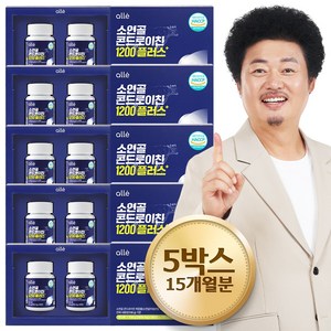 알레 콘드로이친 1200 플러스 소연골 소유래 식약청 HACCP 인증, 180정, 5박스
