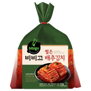 비비고 썰은배추김치3kg 1팩 김장 호텔 김치볶음 보쌈 시원한 맛있는, 3kg, 1개