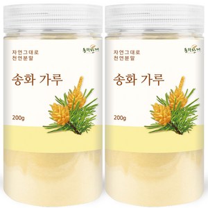 동의한재 송화가루 송화분, 200g, 2개