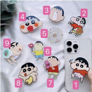 *순영* 짱구 톡 캐릭터 스마트톡 인기핸드폰 회전 가능, 8, 1개