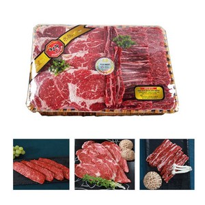 한우큰장터 한우추천구이 선물세트 3종1호 [1.2kg] 등심(800g)/특수부위(400g)살치살, 1세트, 한우 추천구이 선물세트(1.2kg)