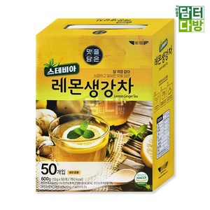 [이레에프에스] 스테비아 레몬생강차, 1박스, 50개입, 12g