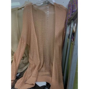 [웨일쓰] 여성 여름 오버핏 가디건 자외선차단 기본 롱 가디건 루즈핏 벌룬 소매 시스루 빅사이즈 사무실 카디건