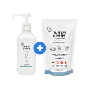 이브의선택 올인원 99% 살균 주방세제 식기세척기세제 본품1+리필1 총 1.2L, 1세트