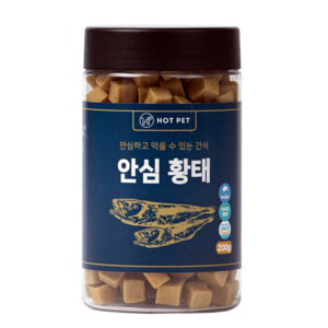 핫펫 강아지 안심 져키 간식, 황태, 200g, 1개