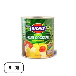 리치스 트로피칼 후르츠 칵테일 원터치, 850g, 5개