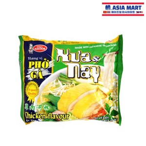 베트남 ACECOOK 에이스쿡 포가 수아나이 쌀국수 라면 치킨맛 70g / PHO GA Xua Nay Chicken flavou Noodles, 1개