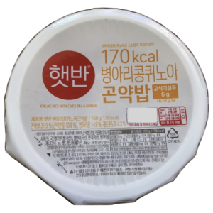 햇반 병아리콩퀴노아 곤약밥, 150g, 24개