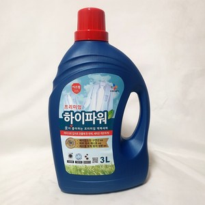 이츠웰 CJ프레시웨이 프리미엄 하이파워 세탁 액체 세제 액상 빨래 공용세제, 2개, 3L