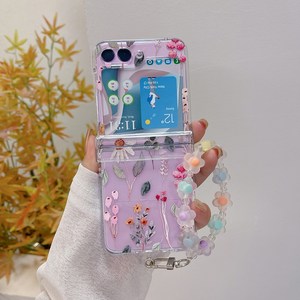 갤럭시 Z플립5 플라워 힌지보호 케이스 스트랩