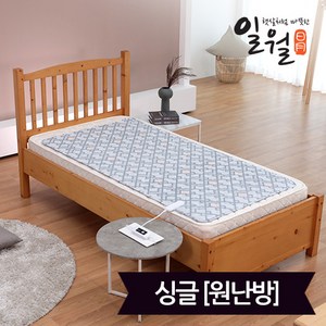 일월 체크그레이 워셔블 온열매트 전기요매트