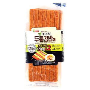 롯데햄 엔네이처 두툼 김밥햄/냉장-일반박스 발송, 120g, 2개