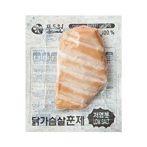 푸드원 냉장 훈제 닭가슴살 저염분, 30개, 100g