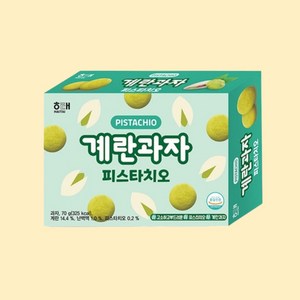 해태 계란과자 피스타치오 70g 신상과자, 1개