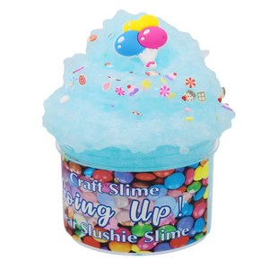 슬라임 Craft slime 크래프트 슬라임 콜라슬라임 기린슬라임 70G, 하늘색