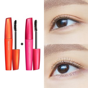 [1+1] 데자뷰 번짐없는 블랙 마스카라 (교차 증정) / 롱래쉬 볼륨 컬링, 1개, 래쉬넉아웃_블랙+(증정)킵스타일_블랙